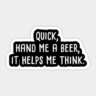 Trivia Game Beer Lover Tshirt Gift for Bar Quiz Fan Sticker